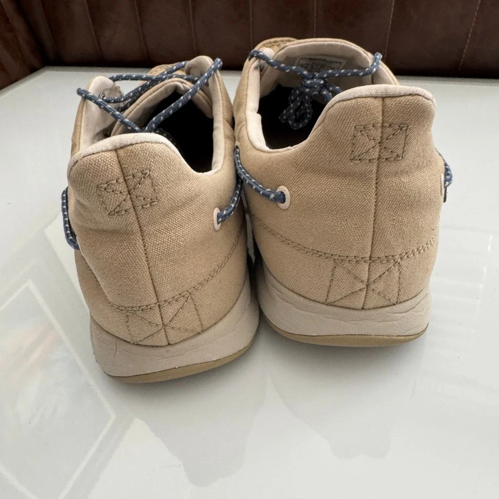 Columbia PFG‎ Boat Shoes Tan Canvas Lace Up Performance Fishing Gear Men Size 14